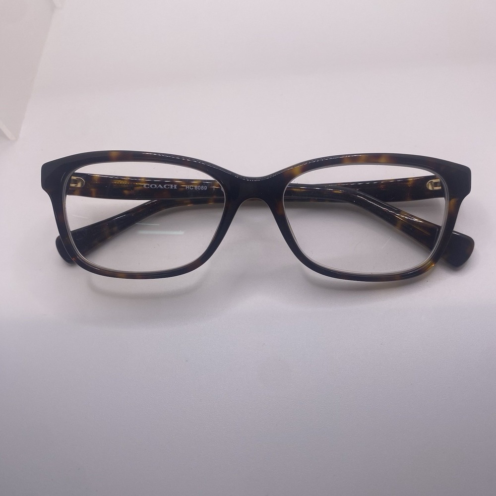 Coach Eyeglasses Women FRAME ONLY HC 6089 51-16-135 Dark Tortoise 874